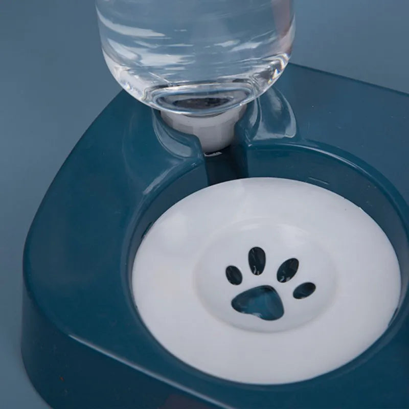 Pet Cat Bowl 15 Degrees Tilt to Protect Cervical Vertebrae Dog Cat Food Bowl Automatic Drinking Feeder Pet Feeding Supplies